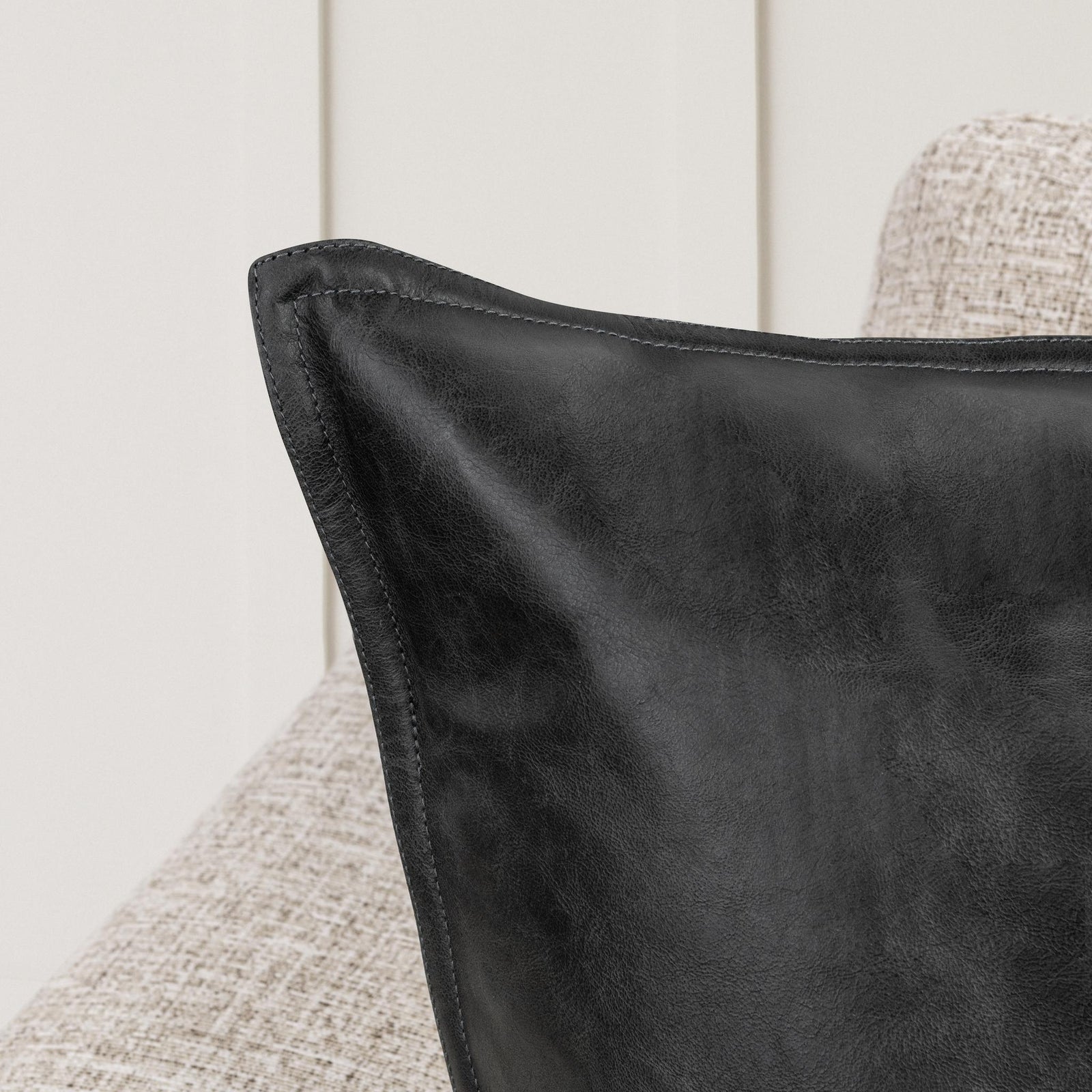 Leather Dexter Onyx Pillow - view 4