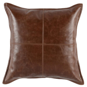Leather Kona Brown Pillow