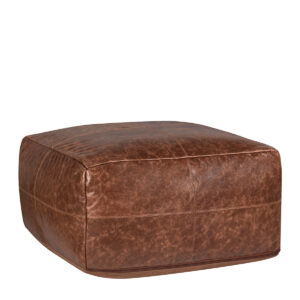 Leather Kona Brown Pouf