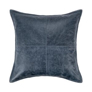 Leather Naval Nightfall Blue Pillow