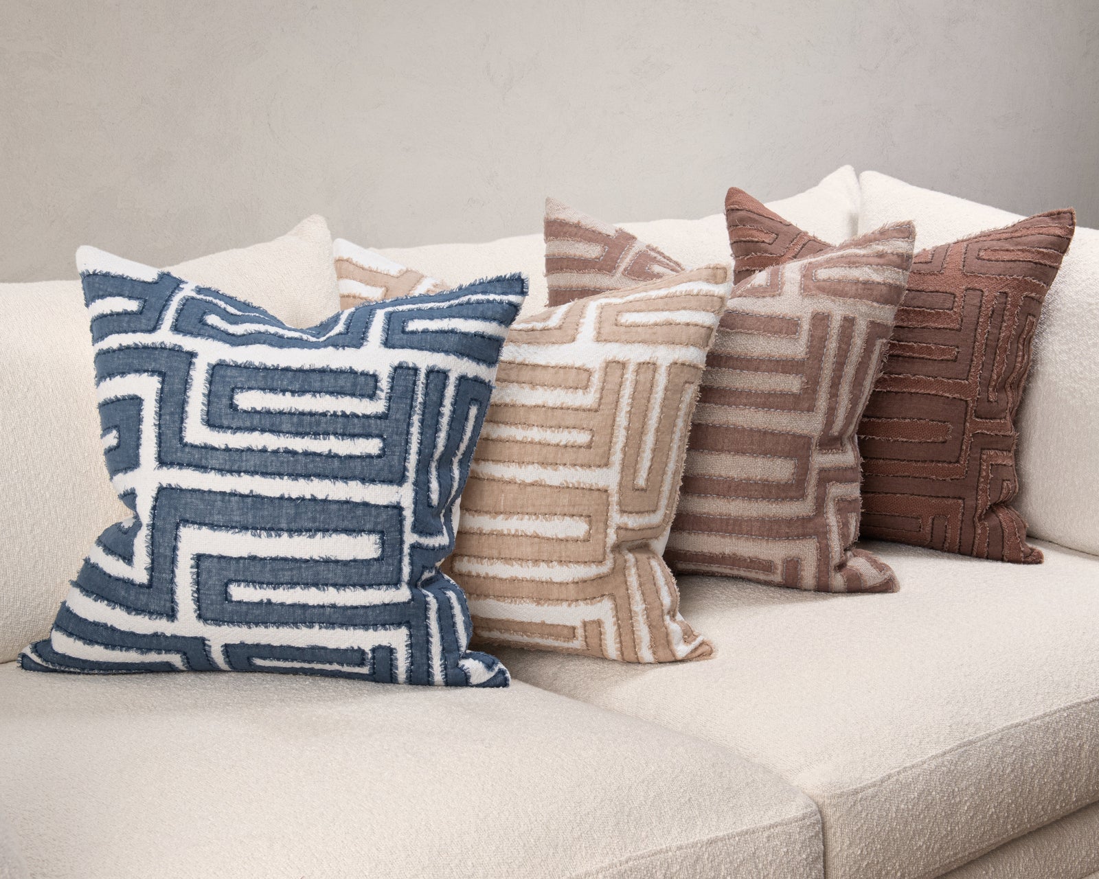 Mateo Azul Blue Pillow - view 4