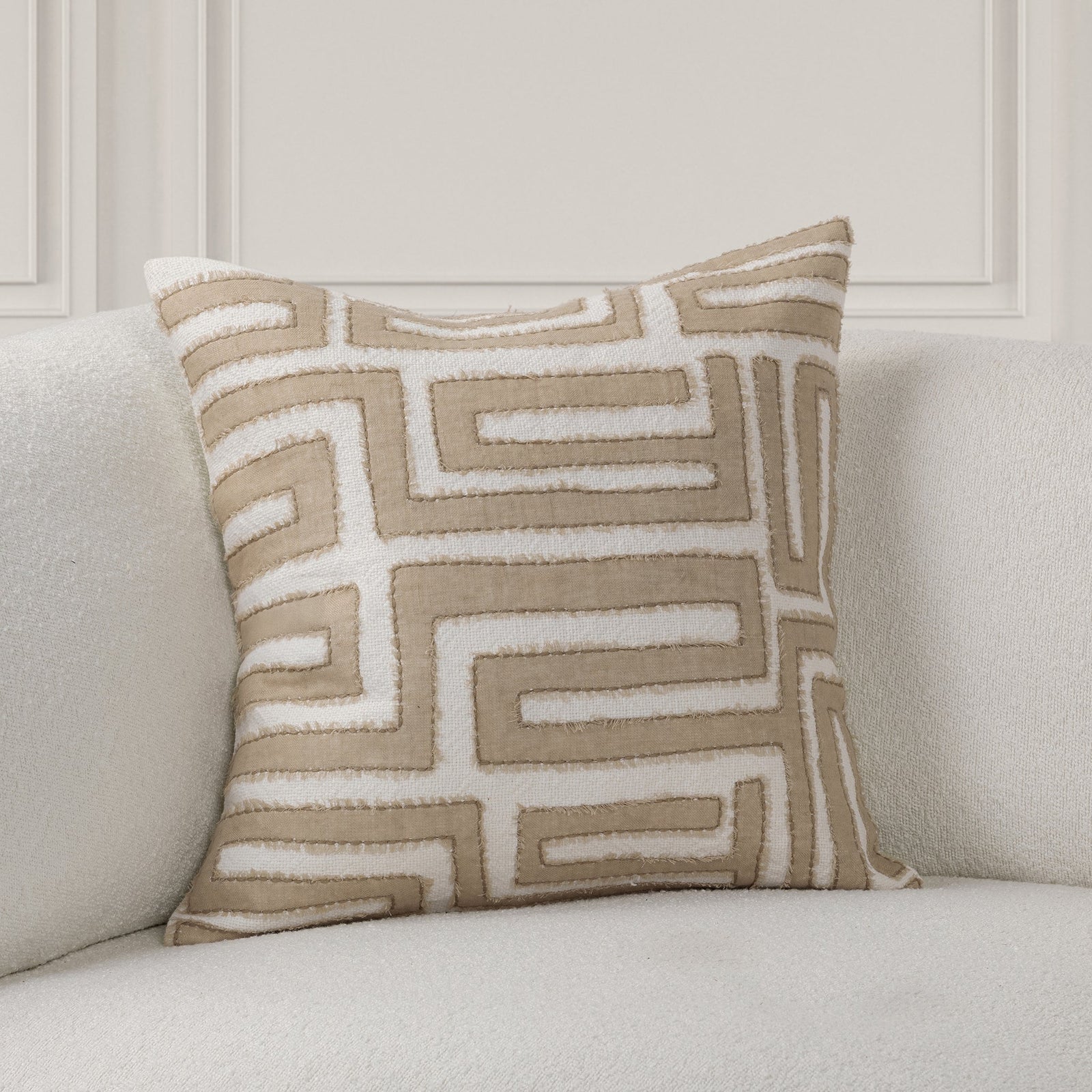Mateo Natural/Ivory Pillow - view 3