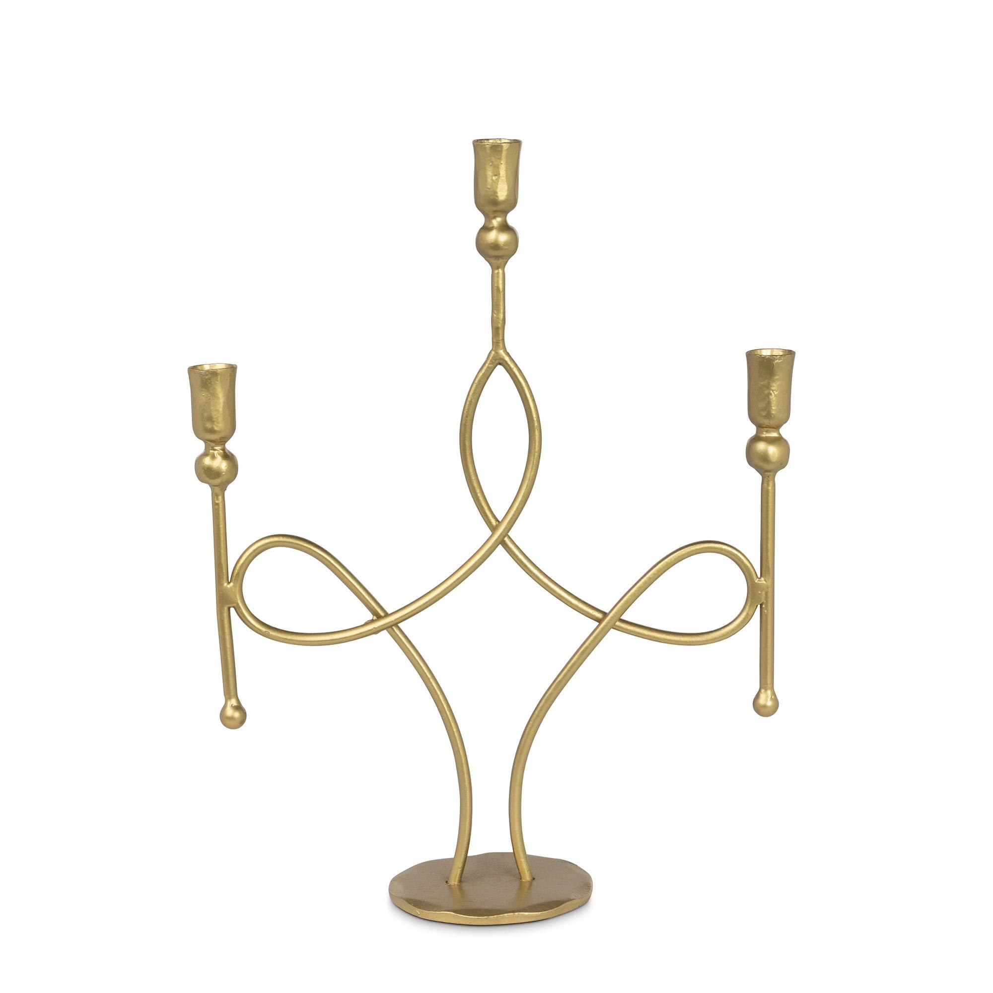 Scroll Candle Holder, 3 Arm - view 2