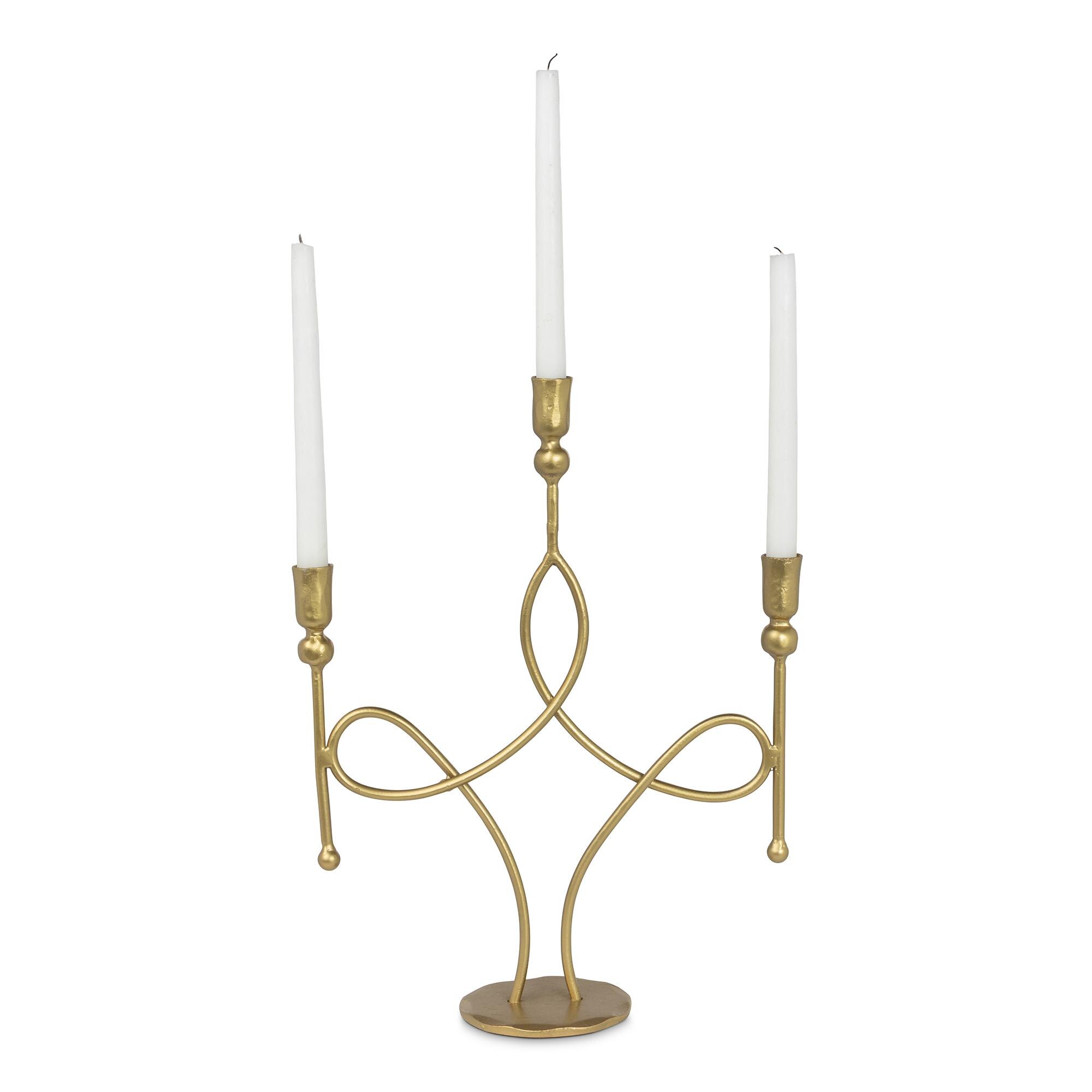 Scroll Candle Holder, 3 Arm - view 3