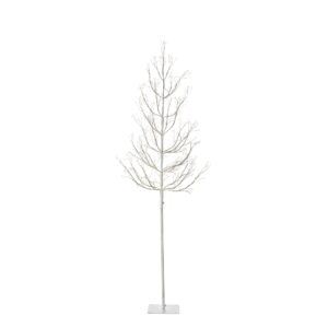 Winter White Adjustable Height LED Lighted Tree, 5-6'