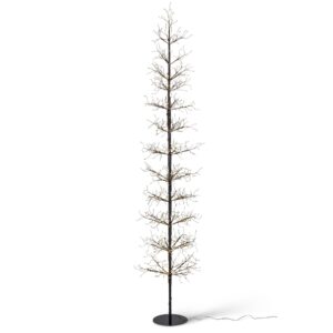 Black Wrapped Twinkling Lights Tree, 9'H
