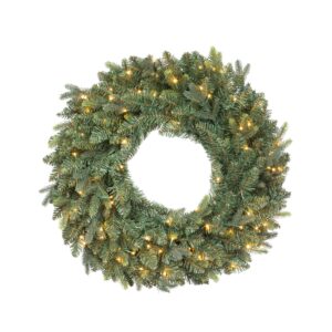 Montana Spruce Wreath, Multi Function w/ Soft Twinkle, 30"