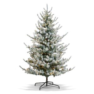 Flocked Blue Spruce Tree, 9'