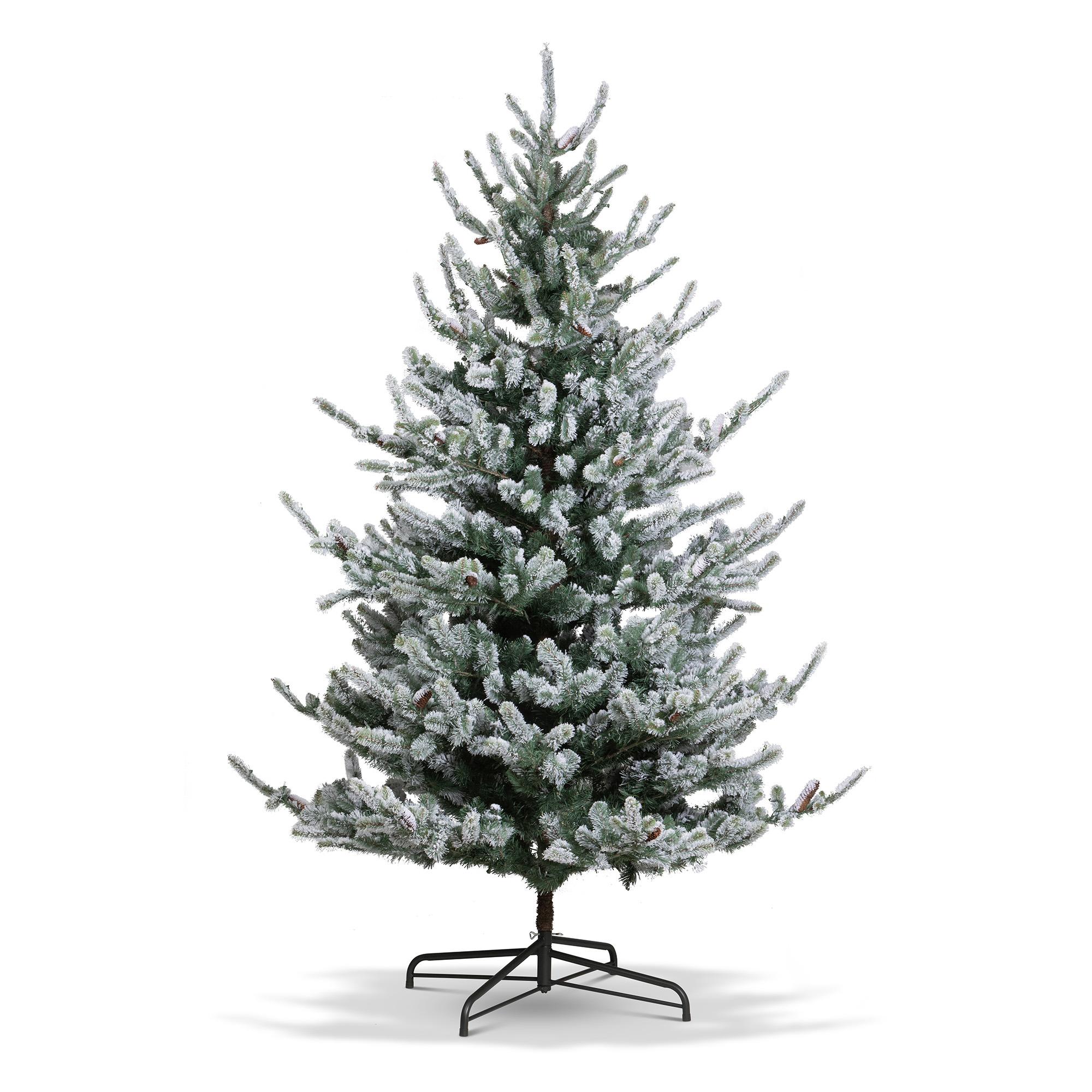 Flocked Blue Spruce Tree, 9' - view 2
