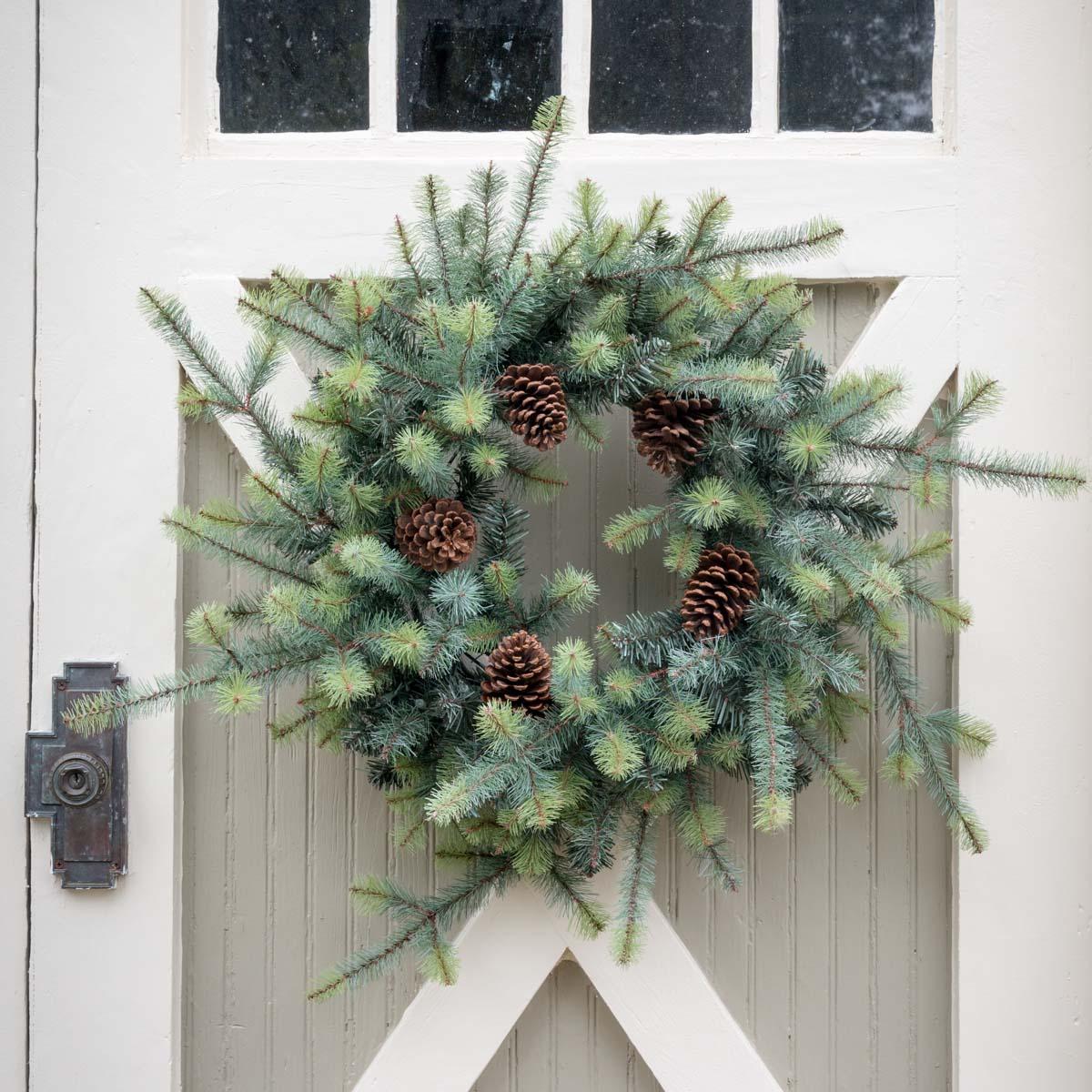 Blue Spruce Wreath with LED Lights, Large - view 2