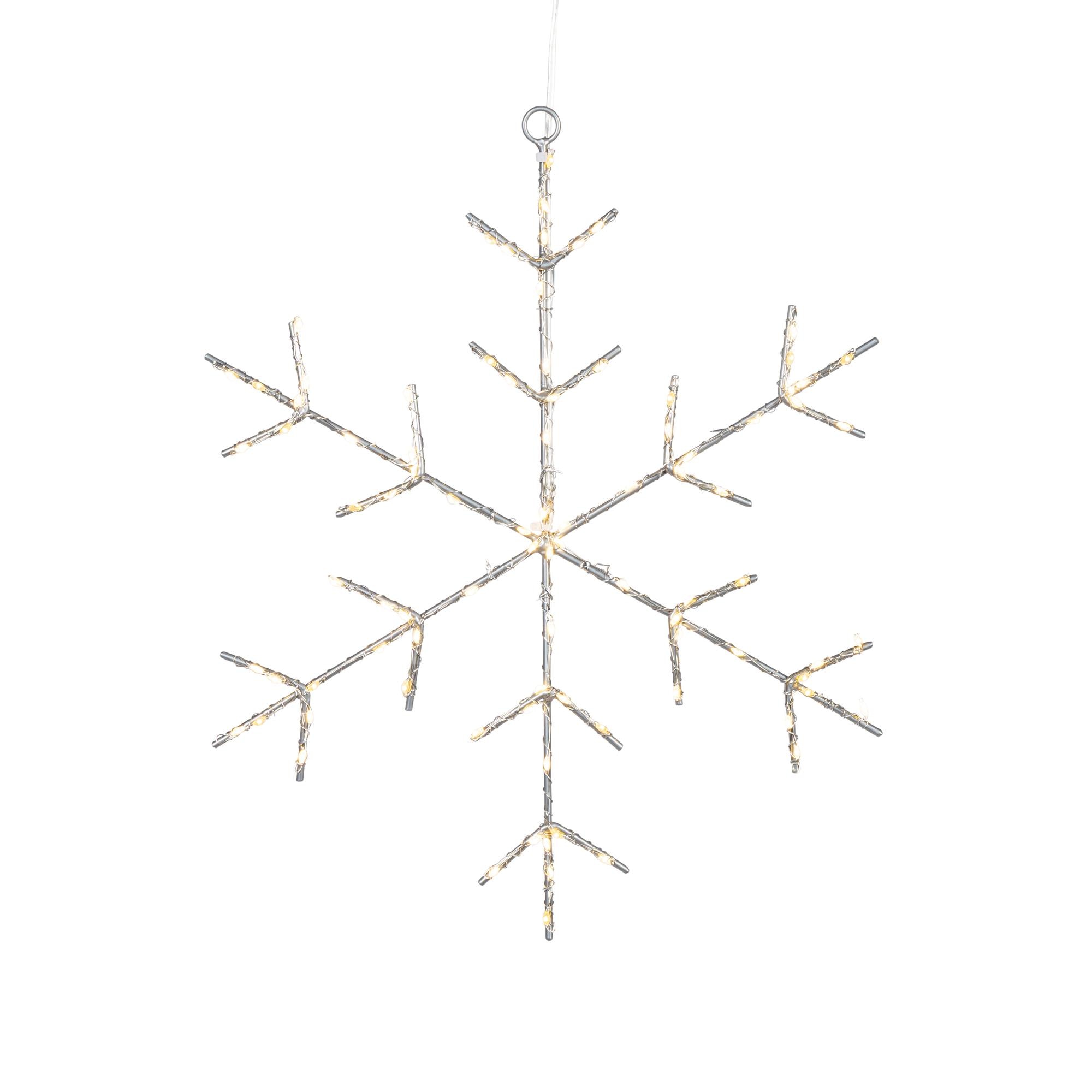 LED Snowflake with Twinkle Lights, 12"D