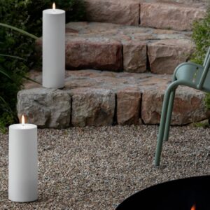 Uyuni Outdoor Maxi Pillar LED Candle, White